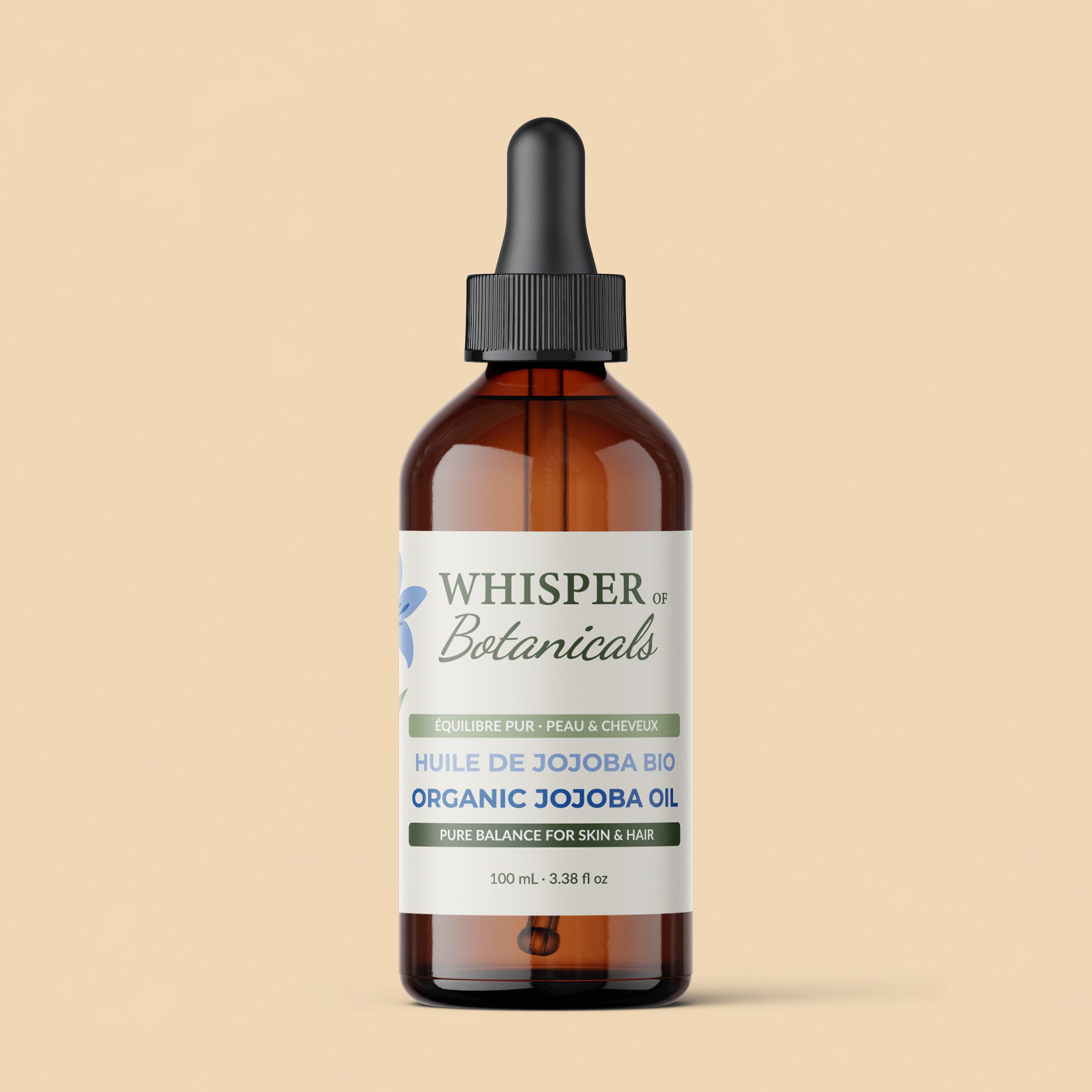 Whisper of Botanicals - Organic Jojoba Oil - 100 mL (3.38 fl oz)