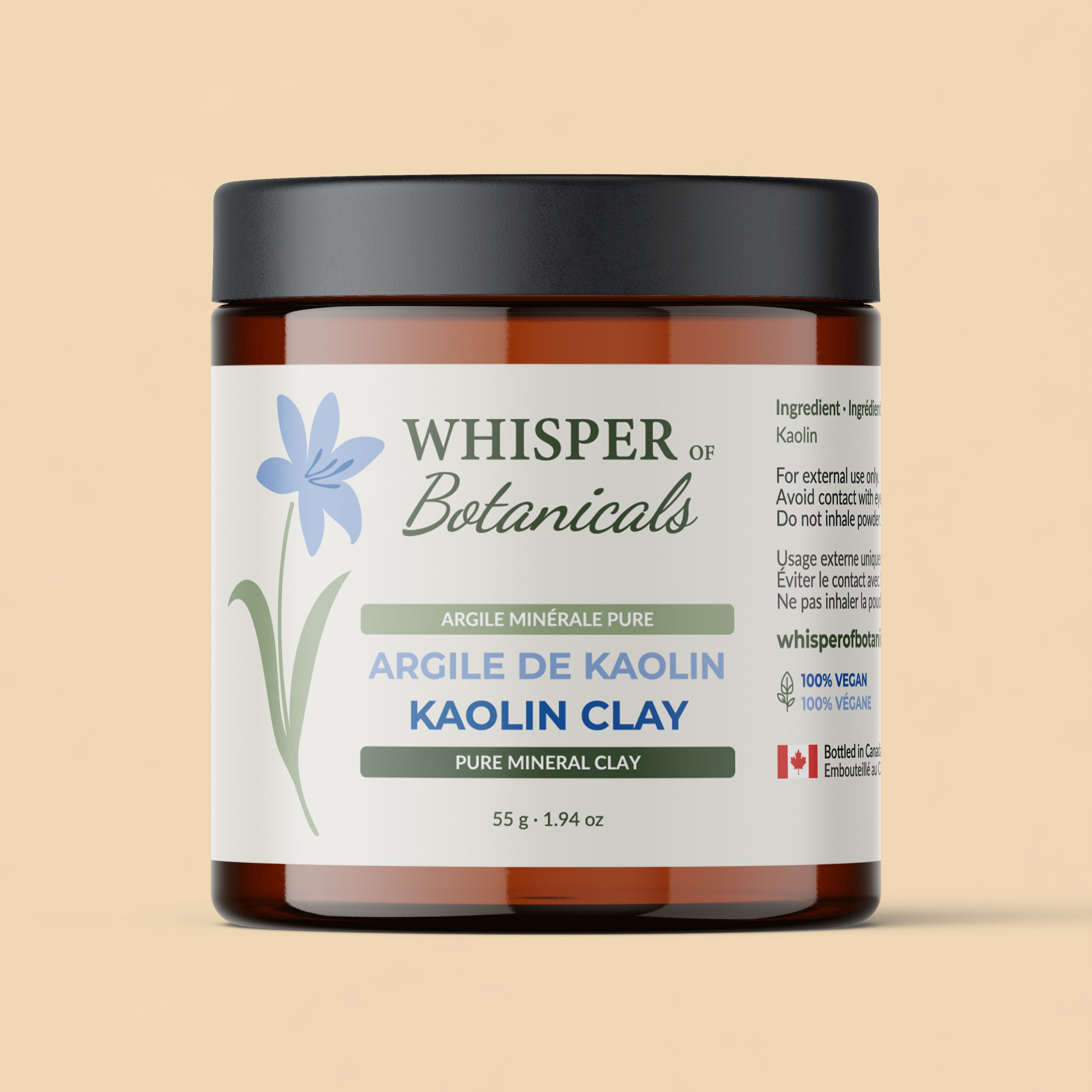 Whisper of Botanicals - Kaolin Clay - 55 g (1.94 oz)